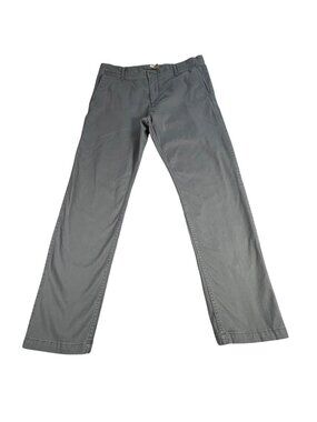 Dockers Slim Tapered Gray Chino Pants Men's Sz 36x32 Casual Wear Preppy Trousers